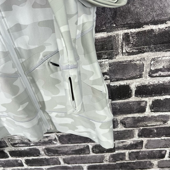 Lole Womens Gray Camo Essential Up Full-Zip Cardigan Jacket - size XS - Picture 4 of 9